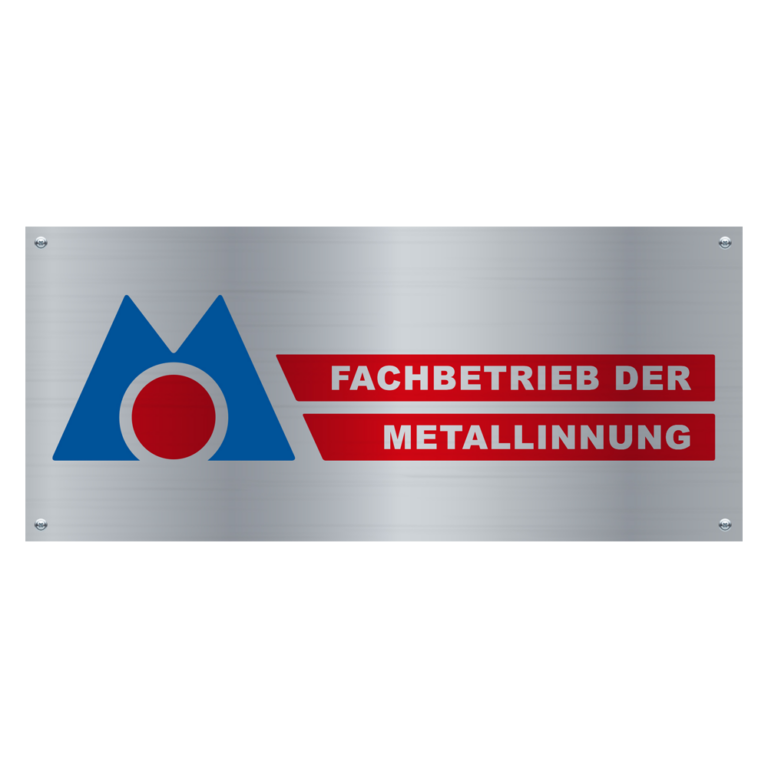 Schild Fachbetrieb der Metallinnung