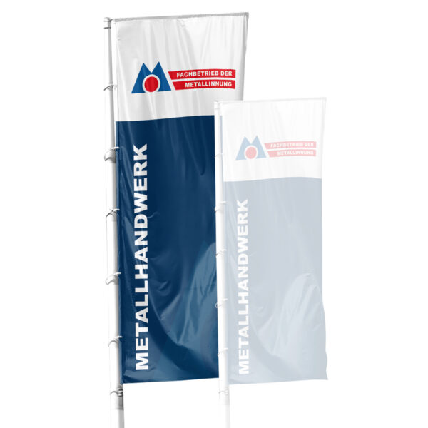 Hissflagge Fachbetrieb der Metallinnung groß | 1 Stück/VE