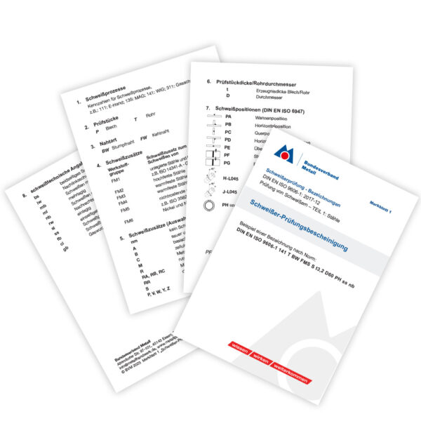 Merkblatt 1 "Schweißer-Prüfungsbescheinigung" als PDF-Download