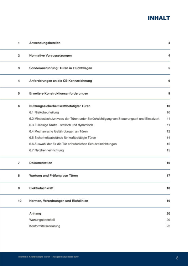 Richtlinie für Kraftbetätigte Türen – Bild 2