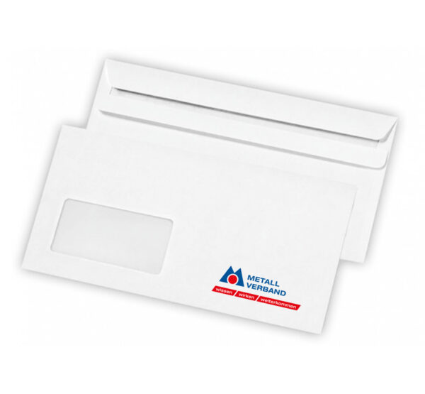 Briefumschläge DIN lang - Metallverband | 1000 Stück/VE
